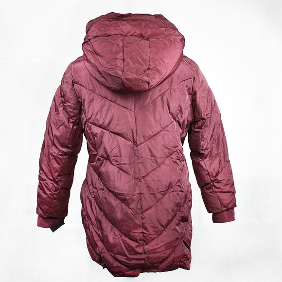 SALE!!! Women's Semi Chevron Quilted Puffer Coat - Picture 2 of 5